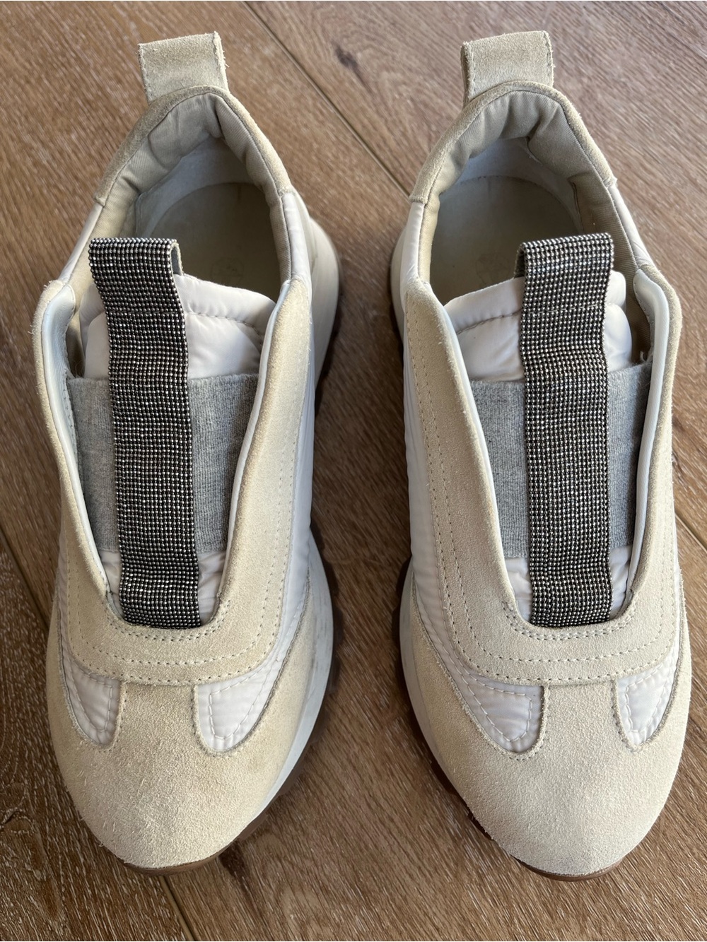 Brunello Cucinelli Monili Laceless Trainer Sneaker 37 1/2